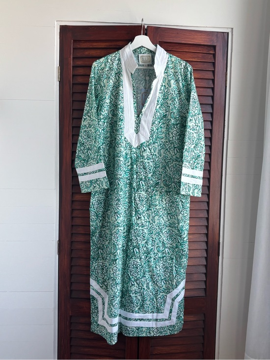 Sail to Sable Dresses & Skirts - Sail to Sable Teal and White Printed Tunic